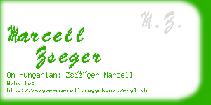 marcell zseger business card